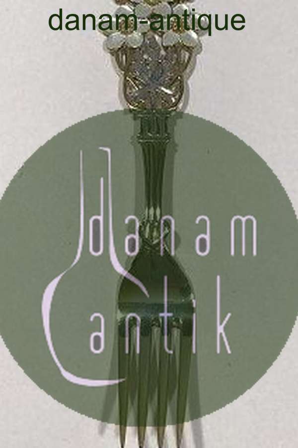 A. Michelsen 1929 Julegaffel Forgyldt Sterling Sølv med emalje