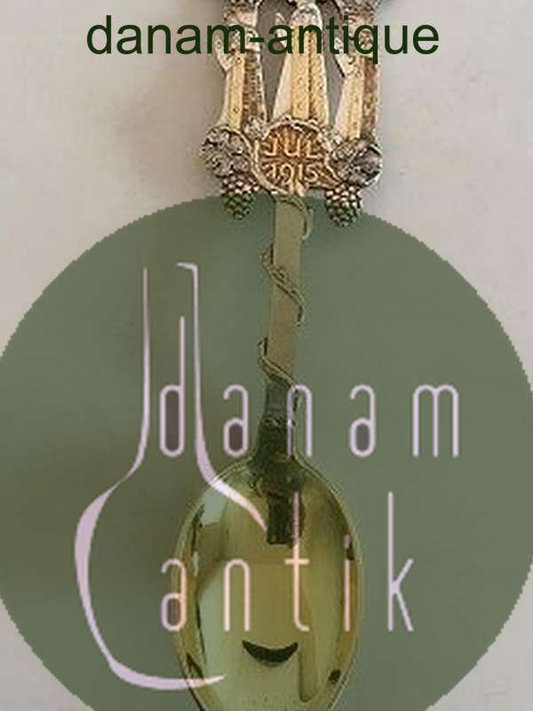 A. Michelsen 1915 Juleske  Forgyldt Sterling Sølv.