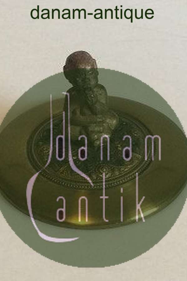 Messinglåg med Bacchus figur