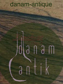 Trææske i Palisandertræ med Keramisk Emalje Låg i Blålige Nuancer