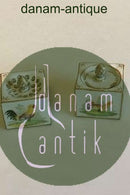 Meissen Salt og Peber sæt i porcelæn med dekoration med Høns og forskellige insekter