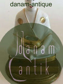 Pen og Blækhus i form af Porcelæn Buddha på Messing Fod