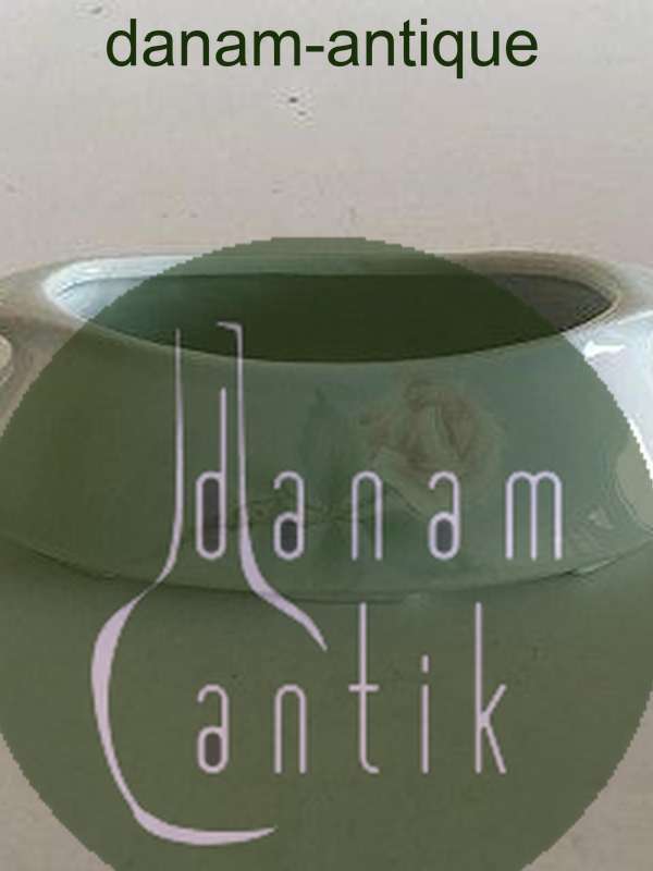 Heubach Art Nouveau Oval Blomster Bassin Vase