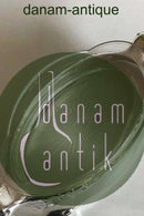 Frugtskål, sølvplet, med glasindsats.