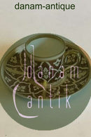 Carl Tielsch / Altwasser Mocca Cup decorated with flower friezes in red and gold. From 1875-1909