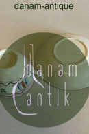 Gammel Thekop med rød dekoration