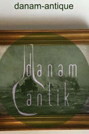 Olie på lærred Marinemotiv af Christian Benjamin Olsen