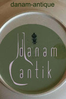 Derby Fajance dyb tallerken/platte med blomsterdekoration i rød, blå, grøn og guld