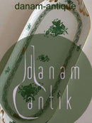 Herend匈牙利中国花束绿色服务盘