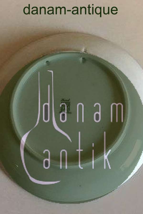 Heubach Platte dekoreret med vinterlandskab med træer og vandløb