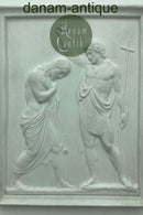 Royal Copenhagen Bisquit Platte Thorvaldsens Kristi Dåb (113)