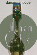 A. Michelsen 1988 Weihnachtslöffel Vergoldetes Sterlingsilber mit Emaille