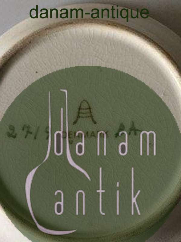 Aluminia lille skål signeret af Knud Kyhn