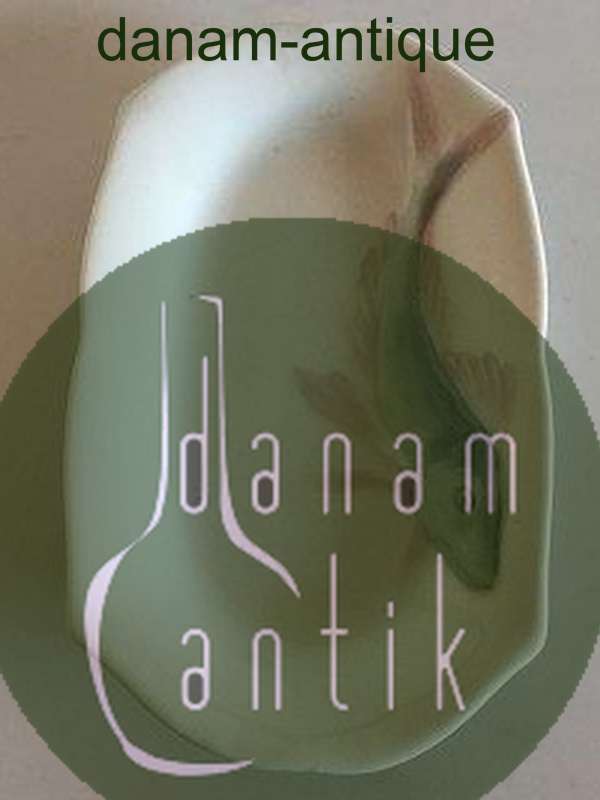 Rørstrand Art Nouveau Aflang Skål med Fisk