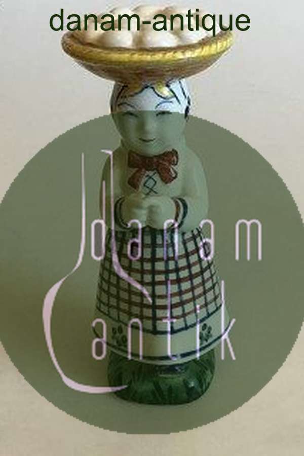 Aluminia Børnehjælpsfigur Konen med Æggene fra 1947