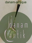 J. Tostrup Sterling Sølv Mokka skeer sæt på 8 med emalje Norsk