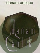 汉斯-汉森紫檀木盐罐，镶嵌纯银。