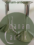 Et par Hans Hansen Sterling Sølv Lysestager designet af Karl Gustav Hansen No 511