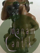 カイ・ニールセン ビング＆グロンダール ストーンウェア フィギュア No.22 葡萄とフォーネの子供たちを持つ女性。