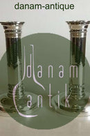 Georg Jensen Sterling Silver Pair of Candlesticks No 454A