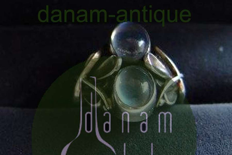 ジョージ ジェンセン スターリング シルバー リング ムーンストーン No 48