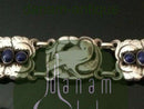 Altes Georg Jensen Sterlingsilberarmband mit Lapislazuli Nr. 14