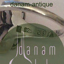 Georg Jensen Sterling Sølv Ring med cabochonslebet synt. blå safir No 39