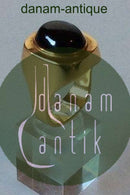 Georg Jensen 18K Gold Ring mit dunklem Sternsaphir im Cabochon-Schliff