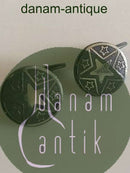 Georg Jensen Manschettenknöpfe aus Eisen und Silber Nr. 5027