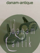 Georg Jensen Manschettenknöpfe aus Eisen und Sterlingsilber Nr. 5007