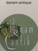 Georg Jensen Sterling Sølv 2006 Årssmykke Øreringe med Sølvsten