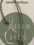 Georg Jensen Sterling Sølv 1999 Årsvedhæng med Rosakvarts og Kæde.