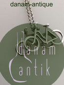 Georg Jensen Sterlingsilber-Halskette Nr. 214 mit Fahrrad-Anhänger