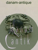 Georg Jensen ラピスラズリとムーンストーンのスターリングシルバー・ブローチ No 173