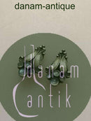 Georg Jensen Sterling Silver and Moonstone Earring No 32B