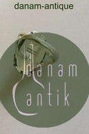 Georg Jensen Sterling Silver Ring No 19 with Clear Green Agate