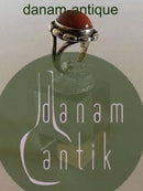 Georg Jensen Silver Ring No 19 with Coral（ジョージ ジェンセン シルバー リング No 19 with コーラル