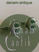 ジョージ ジェンセン スターリング シルバー カフリンクス No15 グリーン アゲート