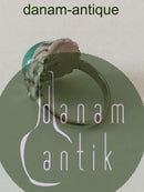 ジョージ ジェンセン シルバー リング グリーン アゲート No 11A