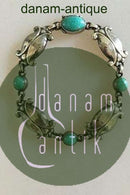 ジョージ ジェンセン スターリング シルバー ブレスレット No.11 グリーン アゲート