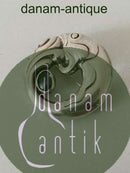 アーリー ジョージ ジェンセン フィッシュモチーフとムーンストーンのシルバーブローチ No 10