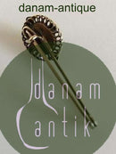 ジョージ ジェンセン ゴールドプレート シルバーブローチ No2 アンバー入り