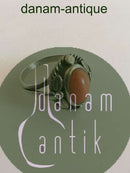 Georg Jensen Sterling Silber Ring mit pfirsichfarbenem Stein Nr. 1