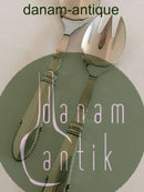 Georg Jensen Salatbesteck mit Kugel aus Sterlingsilber und Stahl