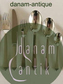 ジョージ ジェンセン スターリングシルバー ピラミッド型カトラリーセット（6人用）48ピース。セットは以下のパーツで構成されています。