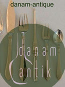 Georg Jensen Antik/Continental Sterling Silver Flatware 48ピース、古いスタンプ付き