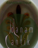 Kgl. Porcelæns Ring i Sterling Sølv og Porcelæn med guld decoration