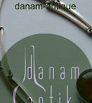 N.E. From Sterling Silber Halskette mit Bernstein-Anhänger