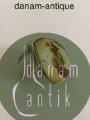 N.E. von Sterling Silber Ring mit Bernstein