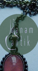 N.E. From Sterling Sølv vedhæng med Rosa Kvarts